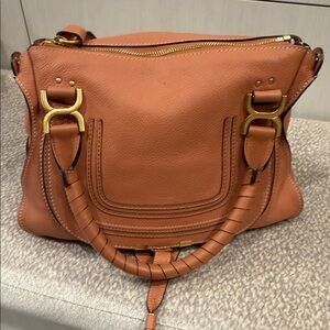 Chloe Tan Leather Shoulder Bag